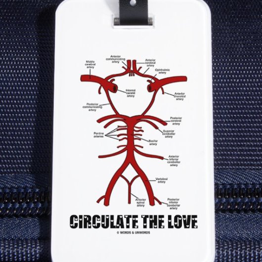 Étiquette À Bagage Circuler L'Amour (Cercle De Willis)