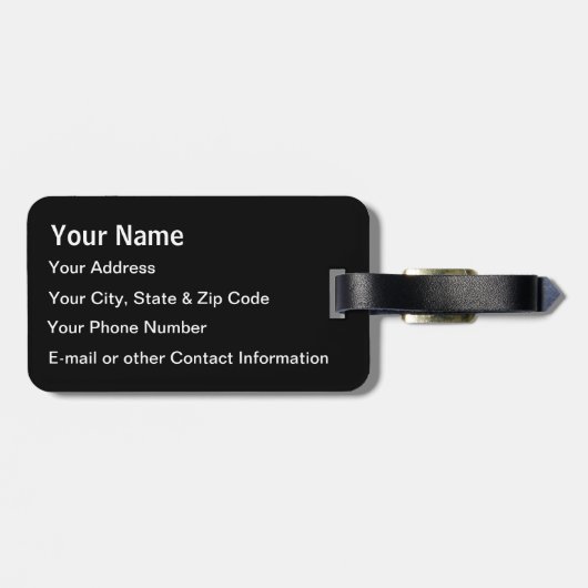 Étiquette À Bagage Cirrus SR22 (Dos horizontal)