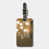 Étiquette À Bagage Citation chrétienne inspirée de la Bible (Devant Vertical)