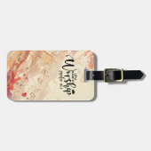 Étiquette À Bagage Citation chrétienne inspirée faite pour le culte (Devant horizontal)