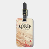 Étiquette À Bagage Citation chrétienne inspirée faite pour le culte (Devant Vertical)