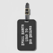 Étiquette À Bagage Citation Cool inspirante Hommes (Devant Vertical)