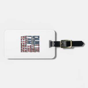 Étiquette À Bagage Citation de femme de vétéran Design vectoriel patr