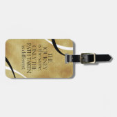 Étiquette À Bagage Citation de parcours et de parcours inspirants (Devant horizontal)