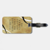 Étiquette À Bagage Citation de parcours et de parcours inspirants (Dos horizontal)