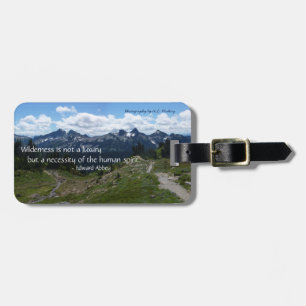 Étiquette À Bagage Citation de région sauvage (chaîne de Tatoosh)