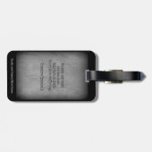 Étiquette À Bagage Citation de Teddy Roosevelt - Absence et décès (Dos horizontal)