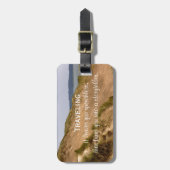 Étiquette À Bagage Citation de voyage (Devant Vertical)