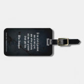 Étiquette À Bagage Citation de William Shakespeare - Grandeur (Devant horizontal)