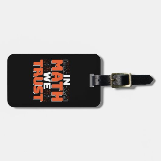 Étiquette À Bagage Citation d'enseignant en mathématiques - En mathém (Devant horizontal)