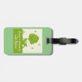 Étiquette À Bagage Citation écologique Vivre en harmonie avec la natu (Dos horizontal)