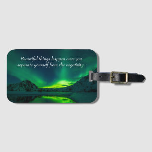 Étiquette À Bagage Citation Inspirante De Choses Merveilleuses