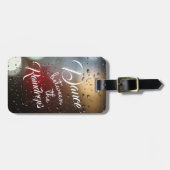 Étiquette À Bagage Citation Inspiration "Danse entre les Raindrops" (Devant horizontal)