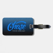 Étiquette À Bagage Citation Inspirationnelle Chasser vos rêves (Dos horizontal)