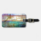 Étiquette À Bagage Citation Inspirationnelle De Shakespeare Sur La De (Devant horizontal)