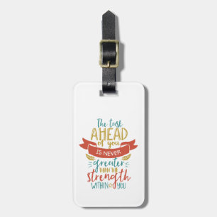 Étiquette À Bagage Citation Inspirationnelle Force Croire En Vous-Mêm