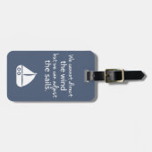 Étiquette À Bagage Citation nautique de bateau à voile de mentalité (Devant horizontal)