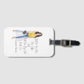 Étiquette À Bagage Citation Whimsical "Mettez vos pantalons de filles (Devant Horizontal)