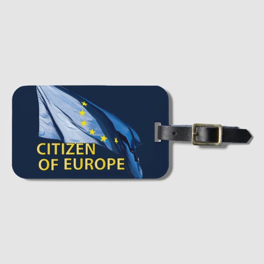 Étiquette À Bagage Citoyen d'Europe (Devant Horizontal)