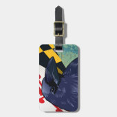 Étiquette À Bagage Citoyen Raven, le Maryland plus jamais (Devant Vertical)