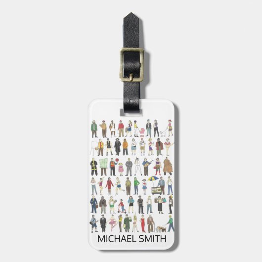 Étiquette À Bagage Citoyens de New York (Devant Vertical)