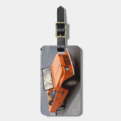 Étiquette À Bagage Citroen orange Mehari (Devant Vertical)