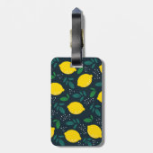 Étiquette À Bagage Citron (Dos Vertical)