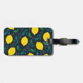 Étiquette À Bagage Citron (Dos horizontal)