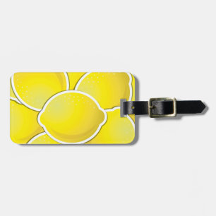 Étiquette À Bagage Citron funky