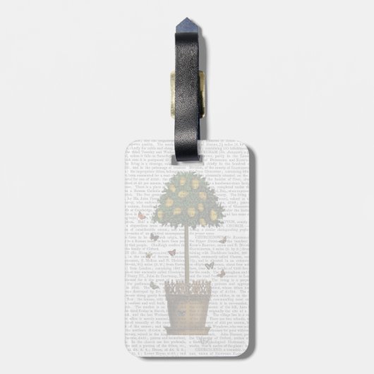 Étiquette À Bagage Citronnier (Dos Vertical)