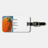 Étiquette À Bagage Citrouille gai (Devant horizontal)