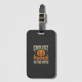 Étiquette À Bagage Citrouille la plus cool du patch Design Halloween_ (Devant Vertical)