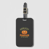 Étiquette À Bagage Citrouille la plus cool du patch Design Halloween (Devant Vertical)