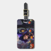 Étiquette À Bagage citrouille/whimsical/Halloween/dessin animé (Devant Vertical)