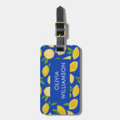 Étiquette À Bagage Citrus coloré Citrus motif (Devant Vertical)