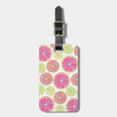 Étiquette À Bagage Citrus Fruit Citron Lime Orange Grappe Imprimer (Devant Vertical)