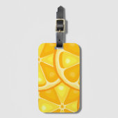Étiquette À Bagage Citrus TROPICAL SUMMER FRUIT Orange citrons tranch (Devant Vertical)
