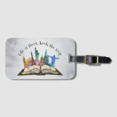 Étiquette À Bagage City Travel Love Réserver Le Devis De Voyage (Devant Horizontal)