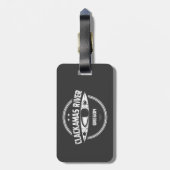 Étiquette À Bagage Clackamas River Oregon Kayak (Dos Vertical)