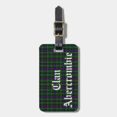 Étiquette À Bagage Clan Abercrombie Tartan personnalisable (Devant Vertical)
