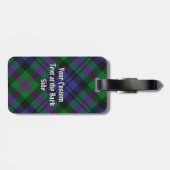 Étiquette À Bagage Clan Baird Tartan (Dos horizontal)