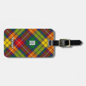Étiquette À Bagage Clan Buchanan Tartan (Devant horizontal)