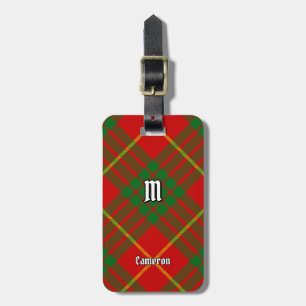 Étiquette À Bagage Clan Cameron Tartan