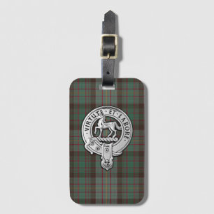 Étiquette À Bagage Clan Cochrane Crest & Hunting Tartan