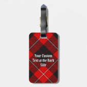 Étiquette À Bagage Clan Cunningham Crest sur Tartan (Dos Vertical)