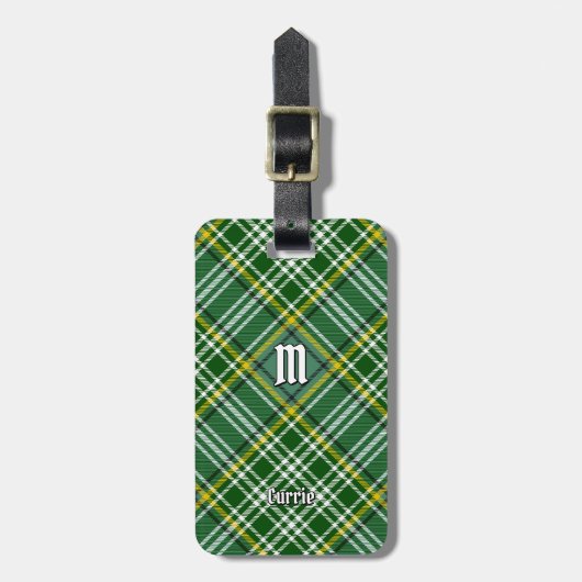 Étiquette À Bagage Clan Currie Tartan (Devant Vertical)