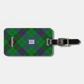 Étiquette À Bagage Clan Davidson Tartan (Devant horizontal)