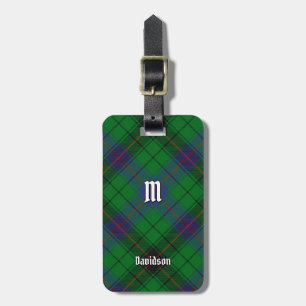 Étiquette À Bagage Clan Davidson Tartan
