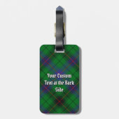 Étiquette À Bagage Clan Davidson Tartan (Dos Vertical)