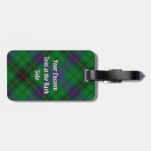 Étiquette À Bagage Clan Davidson Tartan (Dos horizontal)